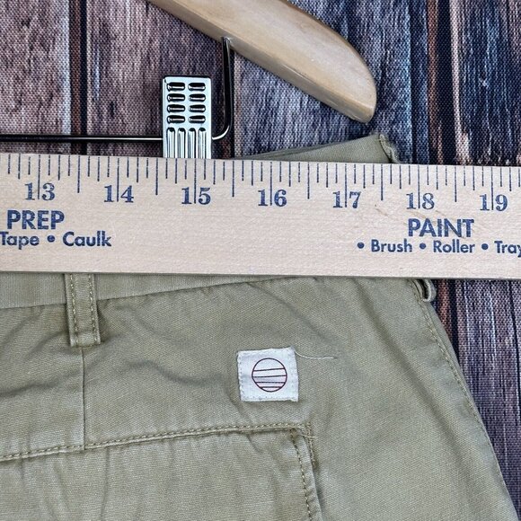 Marine Layer Pants Mens 36x32 (35x31) Tan Khaki Cotton Straight Button Fly Chino - Picture 10 of 14